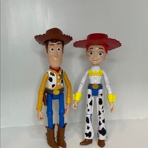 Disney  Pixar Woody & Jessie Action Figure  9in Posable  Character Dolls